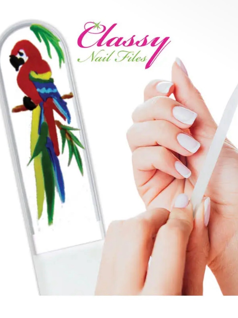 Parrot Bird Macaw Hand-Painted Czech Crystal
Nail File - SMALL